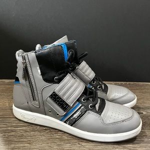 Retro COOGI lace up high top sneakers